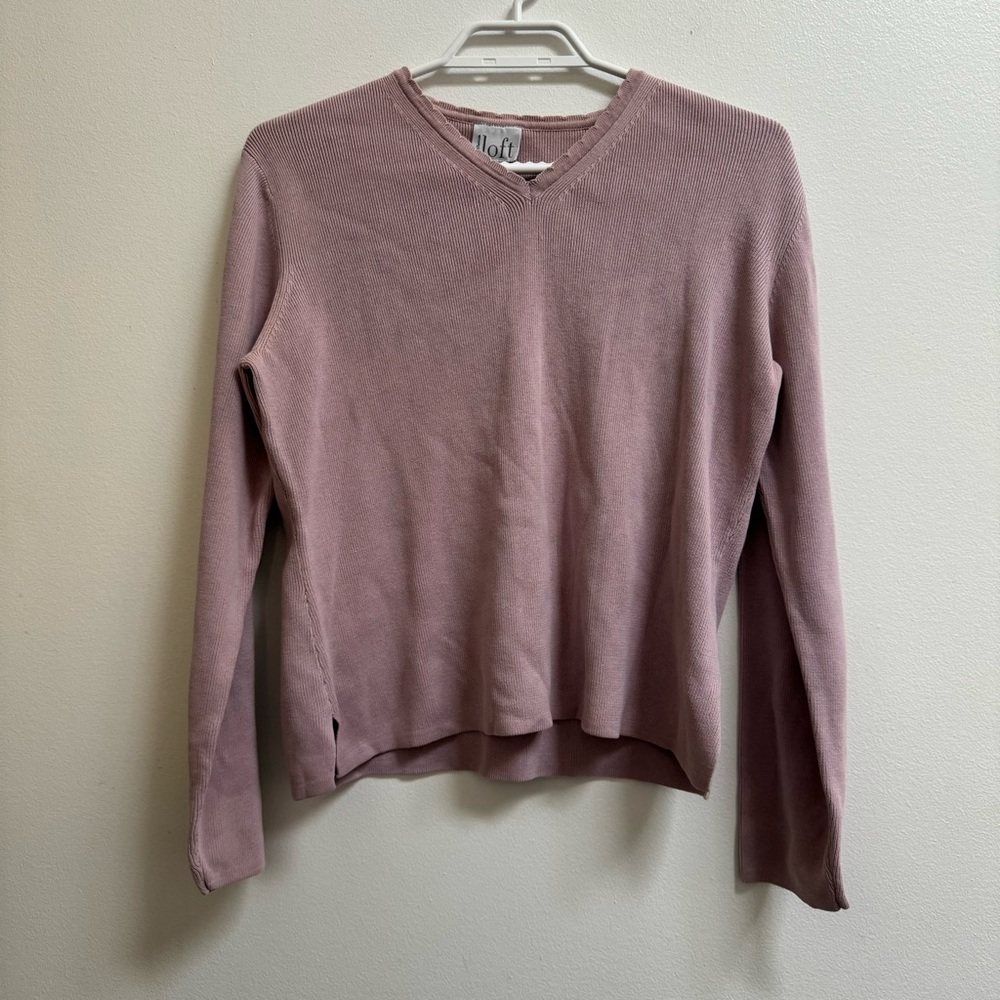 Vintage Ann Taylor Loft V-neck Knit Sweater M
